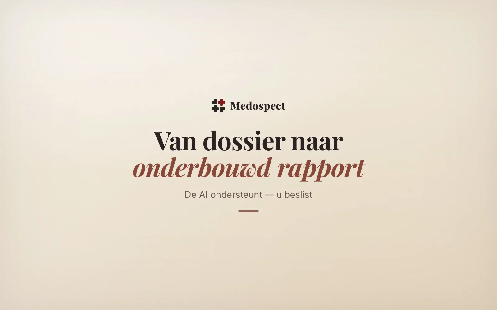 Medospect — de volledige rondleiding