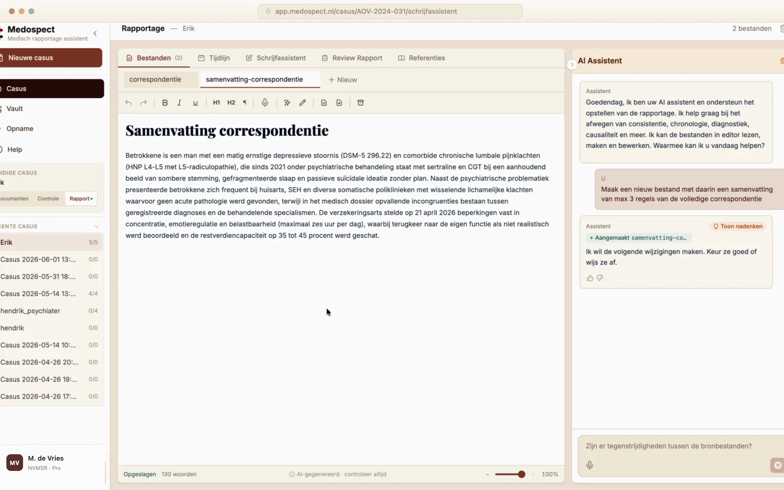 Samen het rapport schrijven